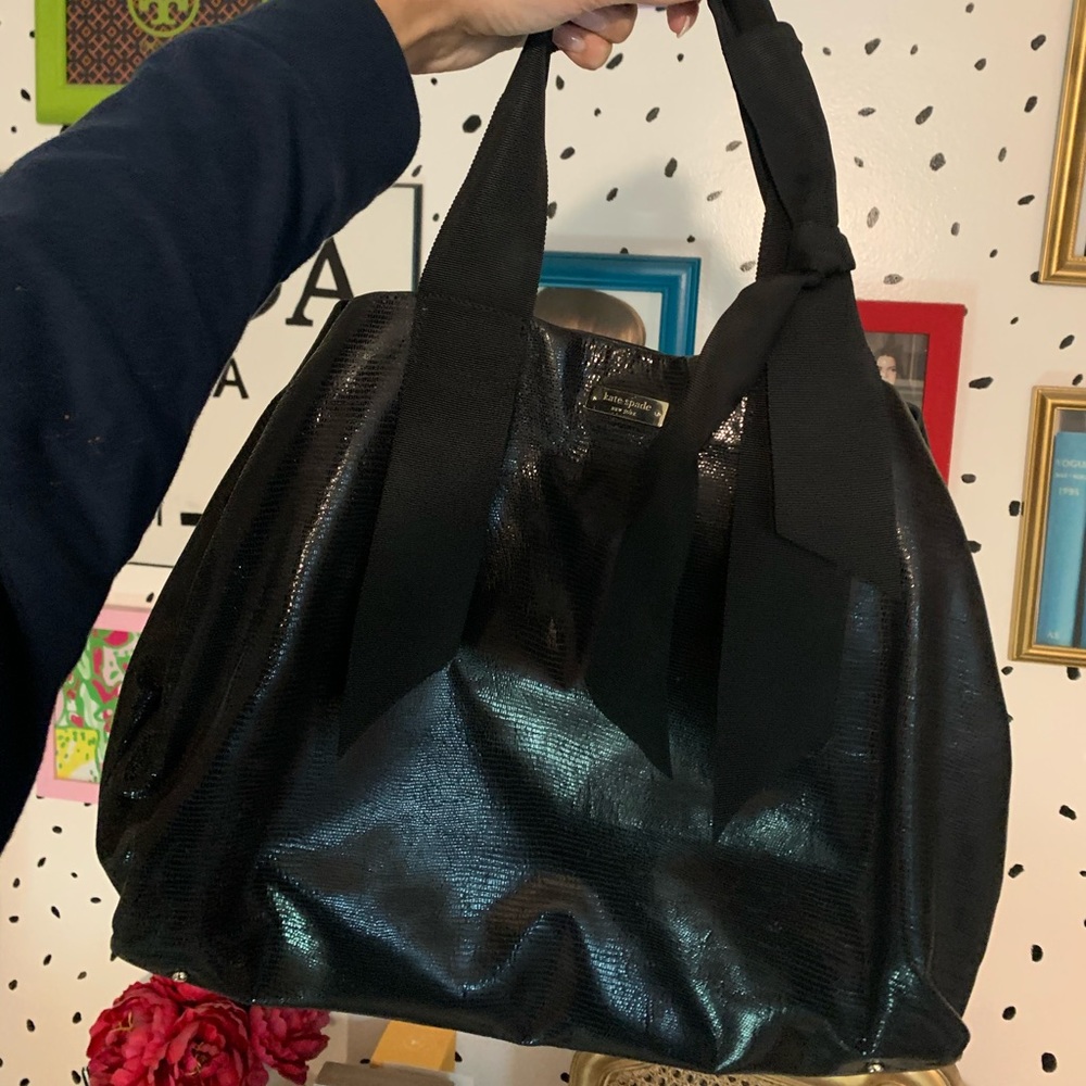 Black Kate Spade Hobo Bag